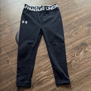 Under Armour Kids Black Leggings with Logo